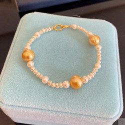18K Gold South Sea Pearl bracelet SBP11433