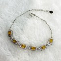 925 Silver yellow sapphire bracelet GSS079