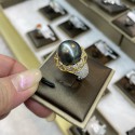 925 Silver Tahiti pearl Ring SR1447