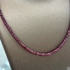 18K Gold ruby necklace GSR082