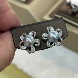 925 Silver Akoya pearl Earrings SEP821