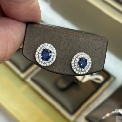 925 Silver sapphire earrings GSS100