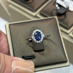 925 Silver sapphire ring GSS101