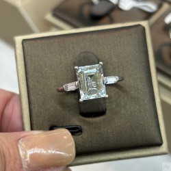925 Silver Aquamarine ring GSA012