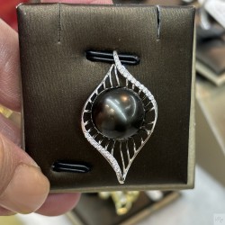 18K Gold Tahiti pearl necklace SN5949