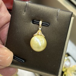 18K Gold South Sea pearl necklace SN5951