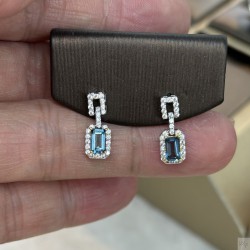 925 Silver Tapaz earrings ST043
