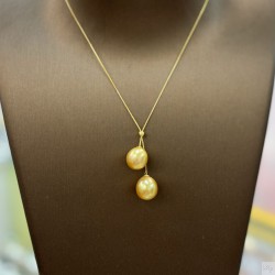 18K Gold South Sea pearl necklace SN5959