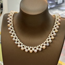 925 Silver Fresh Water pearl necklace SN5962