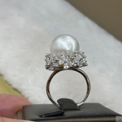 925 Silver South Sea pearl Ring SR1558