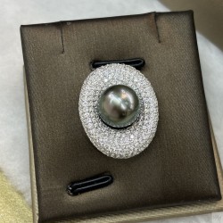 925 Silver Tahiti pearl necklace SN5963