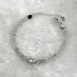 925 Silver Aquamarine bracelet GSA013