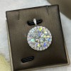 925 Silver moissanite Necklace SM011