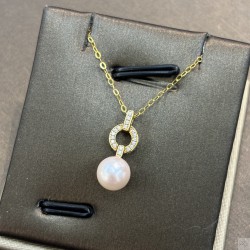 18K Gold AKOYA pearl necklace SN5967