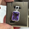 925 silver amethyst necklace GA012