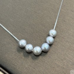 925 Silver AKOYA pearl necklace SN5972