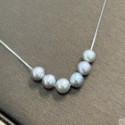 925 Silver AKOYA pearl necklace SN5972