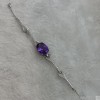 925 silver amethyst bracelet GA013