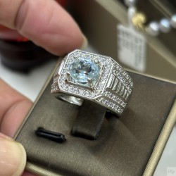 925 Silver Aquamarine ring GSA014