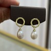 925 Silver fresh water pearl Earrings SEP896