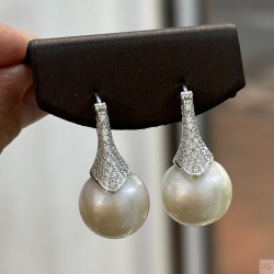 925 Silver fresh water pearl Earrings SEP902