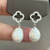 925 Silver fresh water pearl Earrings SEP907