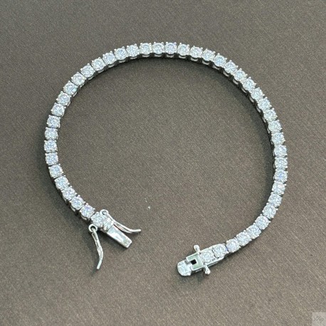 925 Silver moissanite bracelet SM014