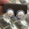 925 Silver fresh water pearl Earrings SEP910