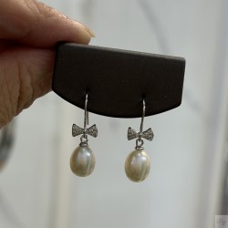 925 Silver fresh water pearl Earrings SEP918