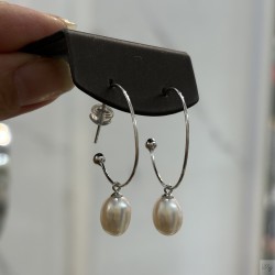 925 Silver fresh water pearl Earrings SEP922