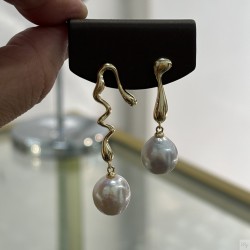 925 Silver fresh water pearl Earrings SEP936