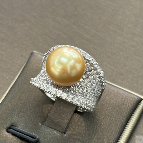 925 Silver South Sea pearl Ring SR1566