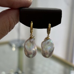 925 Silver fresh water pearl Earrings SEP943