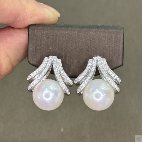 925 Silver fresh water pearl Earrings SEP956